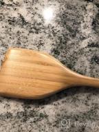 img 1 attached to Upgrade Your Cooking Game With ZZQ'S Bamboo Spatula Set - Perfect For Non Stick Cookware - Pack Of 2 review by Steve Albright