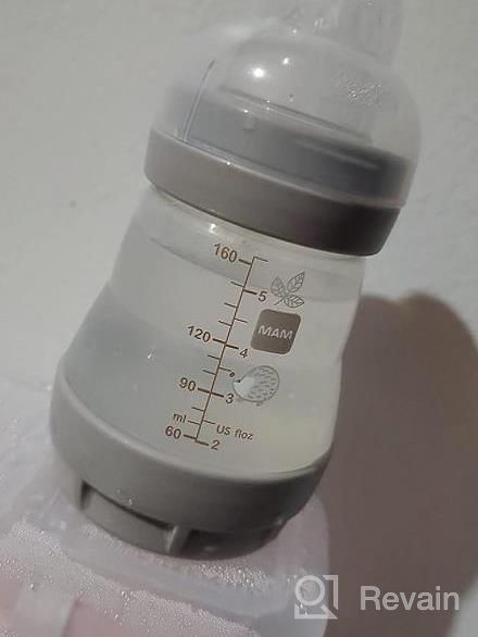 img 1 attached to MAM Easy Start Anti Colic 5 Oz Baby Bottle, Easy Switch Between Breast And Bottle, Reduces Air Bubbles And Colic, 2 Pack, Newborn, Matte/Boy review by Nicole Walker