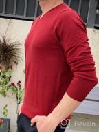 img 1 attached to Men'S Slim Fit V-Neck Pullover Sweater - Long Sleeve Knitted Casual Style review by Brian Lee