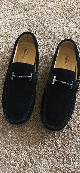 img 1 attached to Yldsgs Loafer Leather Driving Moccasins Men's Shoes and Loafers & Slip-Ons review by Christopher Kanter