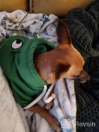 img 1 attached to SGQCAR Dog Hoodie Sweatshirt Puppy Sweaters Coats Cute Green Frog Dog Costume Winter Warm Jacket Pet Cold Weather Clothes Doggie Hooded Outfit Outerwear For Small Medium Dogs Cats L Frog… review by Thomas Silva