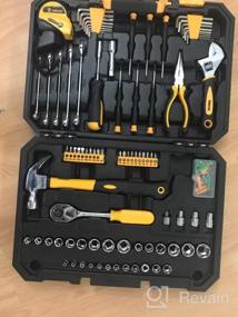 img 5 attached to Complete Home Repair & Auto Toolkit: DEKOPRO 128 Piece Hand Tool Set With Handy Storage Case