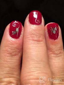 img 7 attached to 30-Sheet Gold/Silver Nail Art Decals: Butterfly, Lace Flower, Dream Catcher & Feather Designs!