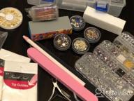img 1 attached to 1280Pcs DIY Nail Art Tools Decoration Kit, AB Crystal Glitter Rhinestones, Nail Decal, French Tip Stickers, Nail Sequins, Dotting Pen, Tweezers, Manicure Tools Set review by Kelly Sadiq