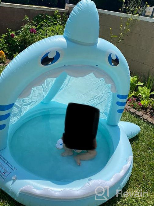 img 1 attached to 43 Inch Baby Shark Canopy Pool: Perfect Inflatable Play Center For Girls, Boys, And Toddlers To Enjoy Summer Water Fun And Baby Swimming review by Cashout Harden