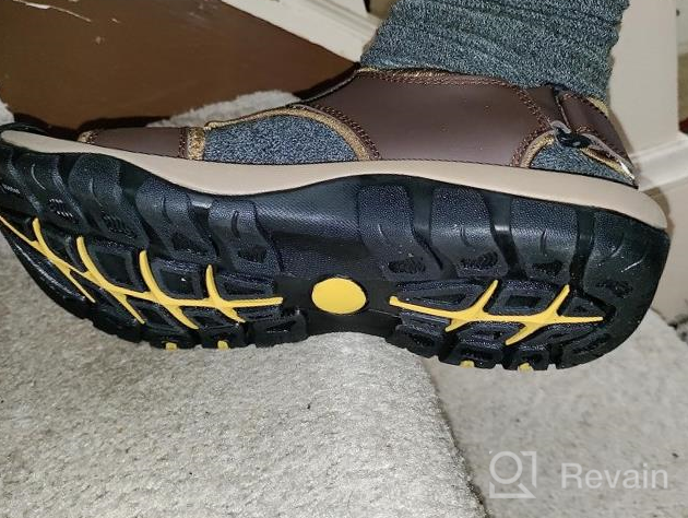 img 1 attached to Waterproof Men'S Leather Hiking Sandals With Closed Toe, Ideal For Outdoor Activities, Athletic Sports, Fishing, And Beach - VISIONREAST Athletic Water Sandals review by Evan Beougher