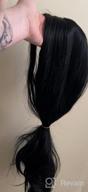 img 1 attached to Transform Your Look With Mersi Long Black Wigs For Women - 27'' Straight Hair Wig Perfect For Daily Wear, Parties, And Halloween - With Bonus Wig Cap S034BK review by Daniel Casper