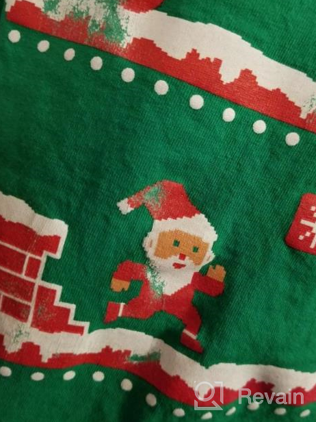 img 1 attached to 🎅 Quirky Santa Robot Ugly Christmas Sweatshirt – Long Sleeve Shirt for Youth and Kids review by Curtis Richardson