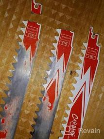 img 6 attached to EZARC 9-Inch Carbide Reciprocating Saw Blade R943HM Endurance For Hard Wood, 3TPI (3-Pack)
