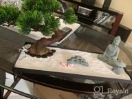 img 1 attached to Create Tranquility With A Japanese Zen Garden – Perfect Gift For Office And Home – Find Inner Peace With Tabletop Bonsai And Buddha Rock Decor review by Angela Murphy