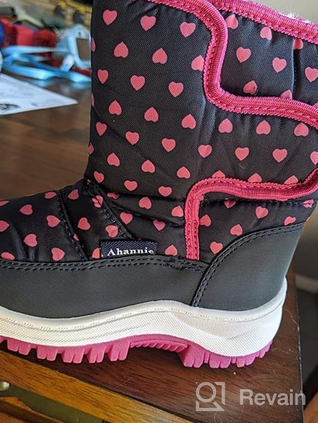 img 1 attached to Ahannie Toddler Winter Outdoor Insulated Boots for Boys review by Kyle Armstrong