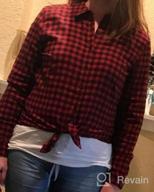 img 1 attached to Stay Cozy With Goodthreads Women'S Brushed Flannel Drop-Shoulder Shirt review by Doug Twilights