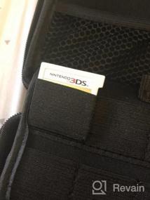 img 5 attached to Чехол для Nintendo 2DS, водонепроницаемый жесткий защитный чехол из ЭВА с ремешком на запястье и двойной молнией - фуксия