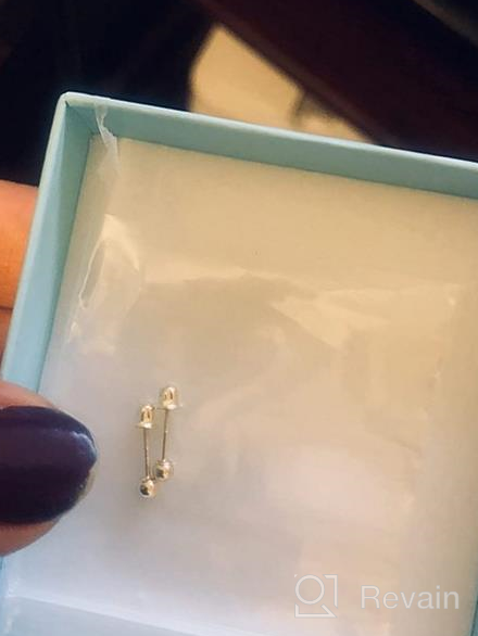 img 1 attached to 👂 Ritastephens 14k Yellow Gold Ball Stud Earrings with Screw Backs - Available in 3-7mm Sizes review by Maria Campbell