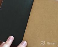 картинка 1 прикреплена к отзыву Travel In Style: Refillable Leather Notebook Cover For Small Journals от Justin Reese
