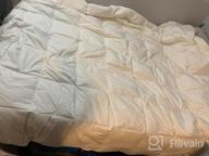 img 1 attached to White Goose Feathers And Down Comforter - SHEONE Queen Size Duvet Insert With 100% Cotton Cover And 45 Oz Fill Weight For All Seasons review by Daniel Pesicek