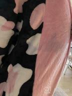 img 1 attached to Kids Animal Costume Girls Pajamas: CALANTA Cow Onesie One Piece Cosplay Halloween Christmas Plush Sleepwear review by Jesse Blair