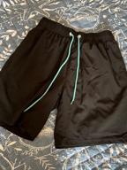img 1 attached to Quick Dry Hawaiian Swim Trunks For Men With Compression Liner And Pockets - 2 In 1 Board Shorts review by Chris Meers