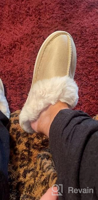 img 1 attached to CozyWarm Women'S Fuzzy Slippers - Soft And Fluffy Slip-On House Shoes With Memory Foam And Anti-Slip Sole For Indoor And Outdoor Use, Breathable Plush Faux Fur And Suede Material For Winter Comfort review by Brandon Patterson