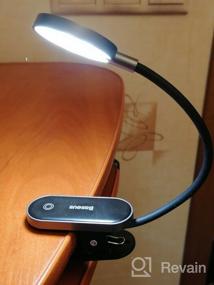 img 11 attached to Baseus Comfort Reading Mini Clip Lamp - 3W LED Office Lamp in Grey: Enhance Productivity and Comfort