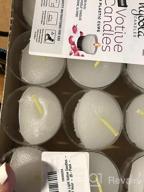 img 1 attached to 50-Pack White Unscented Votive Candles In Clear Plastic Cup - 7 Hour Burn Time | European Made By Hyoola Tea Lights review by Eric Alcantara