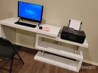 img 1 attached to Versatile L-Shaped Computer Desk With 360-Degree Rotation And Ample Storage For Modern Home Offices - Homcom review by Erica Pratt