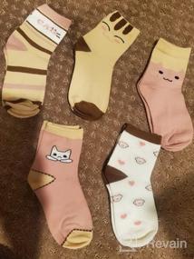 img 8 attached to 🧦 Cozi Foot Little Big Girls Socks: 5 Pairs of Soft Cotton Crew Socks for Cute and Comfortable Kids' Feet