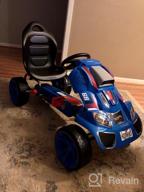 img 1 attached to Revving Up Fun: Blue Hot Wheels XL Pedal Ride On For Kids review by Eric Timbeross