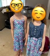 img 1 attached to 🎄 Enlifety Princess Christmas Sundress: Festive Attire for Granddaughter's Girls' Clothing and Dresses review by Aaron Fowler