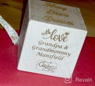 img 1 attached to Personalized Baby Block Wooden Keepsake Ornament 2022 Gift For Boy Or Girl - My First Babys Christmas Custom Engraved Newborn Infant Mom, Dad 1St Date By Glitzby review by Eddie Man