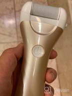 img 1 attached to BOMPOW Electric Foot File Waterproof Scrubber For Cracked Heels And Dead Skin Removal With 3 Roller Heads (Gold) review by Kyle Merriman