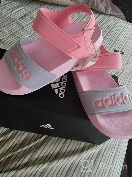 img 1 attached to 👡 Adilette Sandal for Women by adidas review by Jackquell Cash