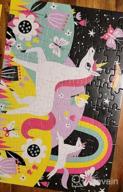 img 1 attached to Mudpuppy Outer Space Glow-In-The-Dark Puzzle, 100 Pieces, 18”X12”, Made For Kids Age 5+, Illustrations Of Planets, Stars, Spaceships And More, Award-Winning Glow In The Dark Puzzle review by Detra Carter
