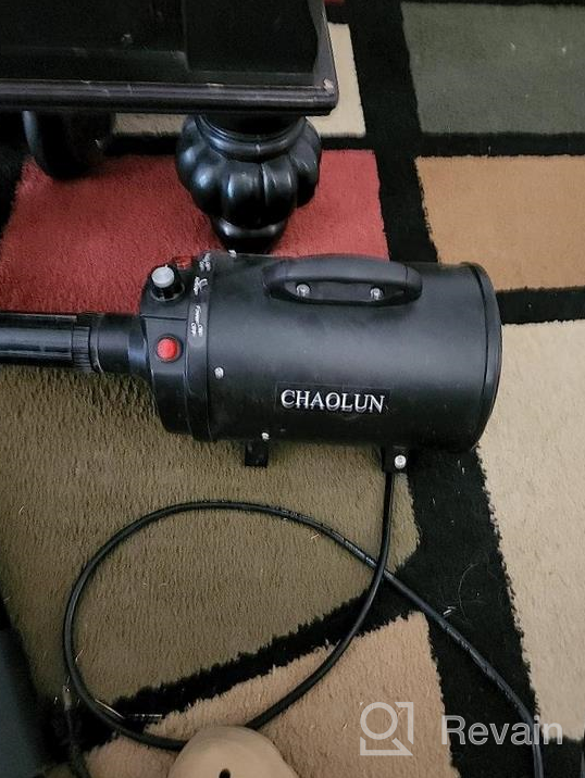 img 1 attached to Professional Pet Grooming Made Easy: CHAOLUN High Velocity Dog Dryer With Heater And Adjustable Speed - 3 Nozzles And Comb Included! review by Corey Katchem