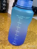 img 1 attached to Fidus Motivational 1 Gallon Water Bottle With Paracord Handle, Time Marker, And Removable Straw - BPA-Free Leakproof Water Jug For Increased Hydration Throughout The Day review by Steven Latham