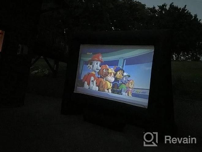 img 1 attached to 17Ft Outdoor/Indoor Inflatable Movie Projector Screen - Supports Front & Rear Projection, Easy Setup For Parties! review by Rodney Harris
