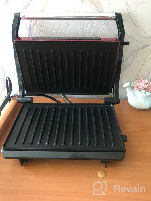 img 1 attached to Sandwich maker Kitfort KT-1609 Panini Maker, red review by Celina Bojakowska ᠌