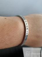 img 1 attached to Personalized Zodiac Bracelets For Women - Engraved Constellation Mantras On Crown-Design Cuff Bangle - Ideal Birthday Gift review by Mauricio Woodard