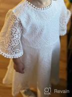 img 1 attached to Stunning Baptism Wedding Pageant Communion Outfits for Girls by Youwon review by Carmen Winters