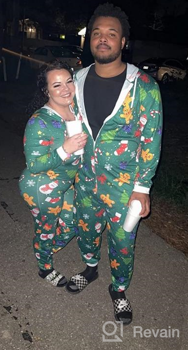 img 1 attached to Family 🎄 Christmas Matching Onesie Pajamas review by Gabriel Day