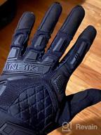 img 1 attached to Stay Protected And Connected With INBIKE MTB Mountain Bike Gloves: Touchscreen, EVA Padding, TPR Knuckle Protection For BMX MX ATV Motorcycle Riders review by James Ohlrogge