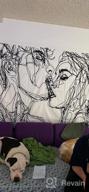 img 1 attached to Ruibo Women/Men Abstract Sketch Art Kiss Lovers Tapestry - Black & White Line Art Wall Hanging Beach Throw (RB-K-2) 59" X 51 review by Carlos Krueger