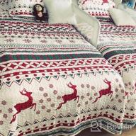 img 1 attached to Cozy Up For The Holidays With MarCielo'S Snowflake Quilt Set - Perfect For Kids, Adult, Teens And Boys Or Girls! review by Tina Miles