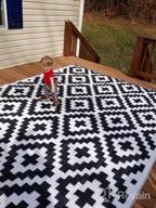 img 1 attached to RVGUARD Outdoor Rugs, Reversible Patio Mat 6 X 9 Feet, Waterproof Camping Rugs For Indoor/Outdoor, Patio, RV, Picnic, Beach, Backyard, Deck, Black & White review by Rosemary Veliz