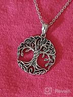 img 1 attached to 🌳 Agvana Sterling Silver Celtic Knot Tree of Life Dainty Pendant Necklace - Ideal Christmas, Anniversary, Birthday Gifts for Women, Girls, Wife, Mom, Grandma - Symbolic Family Tree Necklace for Her - Includes Velvet Bag review by Jacob Sampino