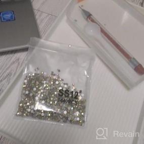 img 6 attached to Sparkle And Shine: Beadsland'S 1440Pcs Flat Back Crystal Rhinestones In Light Siam (2.7-2.8Mm) SS10 Round Gems