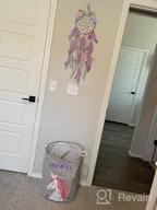 картинка 1 прикреплена к отзыву QtGirl Unicorn Dream Catcher Feather Wall Decor: Vibrant Flower Dream Catcher for Girls Bedroom – Stunning Flower Wall Hanging Decoration от Tim Woods