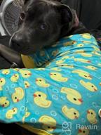 img 1 attached to Stretchable Yellow Duck Dog And Cat Pajamas For Small Dogs - Soft Material Dog Apparel For Comfy Sleepwear review by Scott Rose