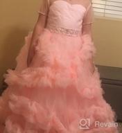 img 1 attached to Carat Girls' Clothing: Stunning V-Back Tulle Gowns review by Marcus Hardin