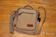 картинка 1 прикреплена к отзыву Canvas Messenger Bag For Men - XINCADA Shoulder Bag With Crossbody Style, Travel Bag And Business Purse For Work от Fock Dean
